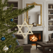 Crystamas Ornaments Star of David Maxumus Luxe 24k Gold-Plated and Crystal Ornament by Crystamas