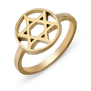 Curved Star of David ring in 14k gold by Sages & Souls