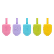 Cazenove Dreidels Large Plastic Pastel Dreidels - Pack of 5
