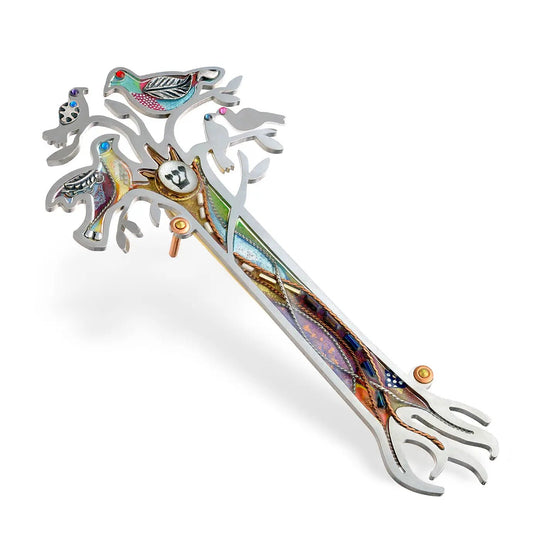 Tree of Life with Doves Mezuzah by Seeka