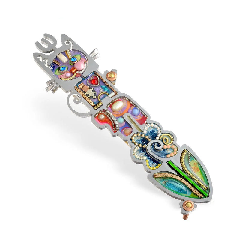 Seeka - Seeka Cat and Chai Children's Room Mezuzah - ModernTribe
