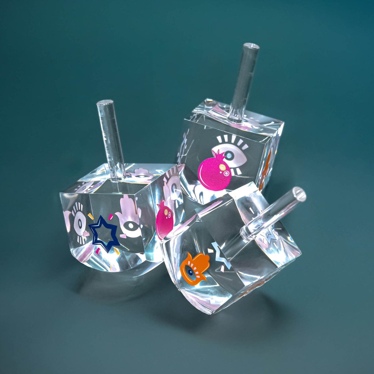 Ariel Tidhar - Acrylic Ariel Tidhar Dreidel - ModernTribe