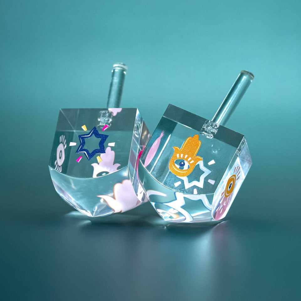 Ariel Tidhar - Acrylic Ariel Tidhar Dreidel - ModernTribe