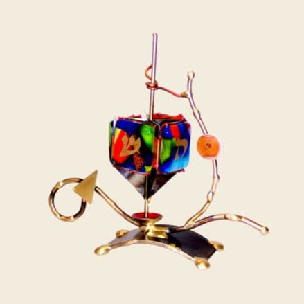 Gary Rosenthal Art Small Elegant Dreidel Sculpture by Gary Rosenthal