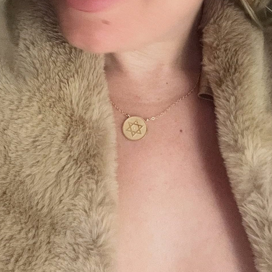 Miriam Merenfeld Jewelry Necklaces Dalit Star of David Diamond Necklace by Miriam Merenfeld - (Gold-Plated or Sterling Silver)