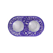 Yair Emanuel Candlesticks Floral Purple Tea Light Candle Holder by Yair Emanuel