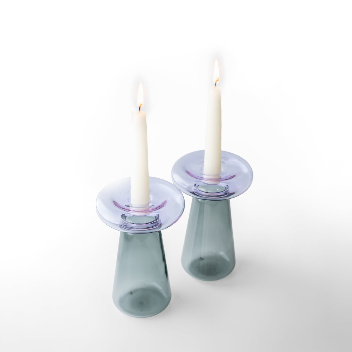 Tchotchke Judaica Candlesticks Mushroom Candlesticks