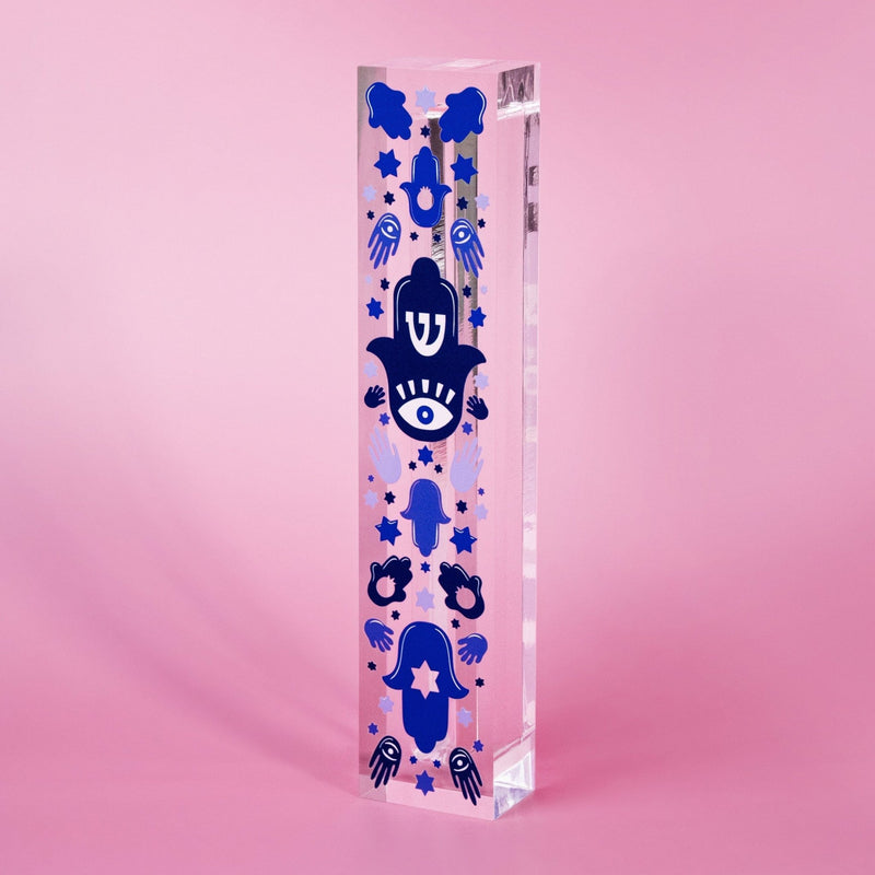 Ariel Tidhar - Blue Hamsa Mezuzah by Ariel Tidhar - ModernTribe