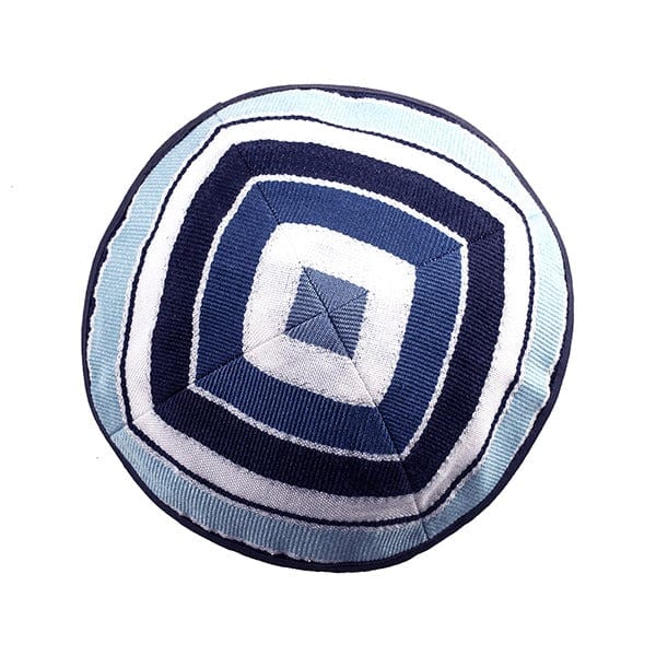 Yair Emanuel Tallises Jerusalem Blue Woven Tallit Set by Yair Emanuel