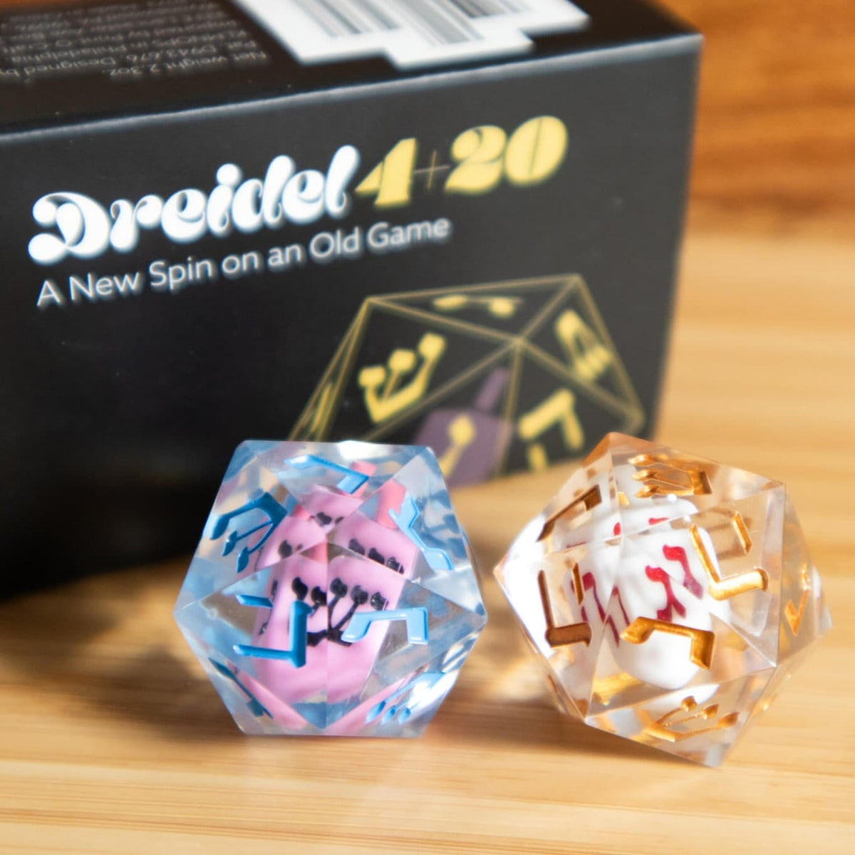 Dreidel20 - Dreidel4+20: The World's First Twenty - Sided Dreidel: Boxed Set of Two - ModernTribe