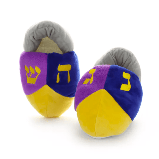 Kids Happy Chanukah Dreidel Slippers
