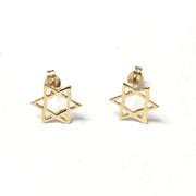 Bareket Jewelry Earrings 14k Gold Star of David Earrings