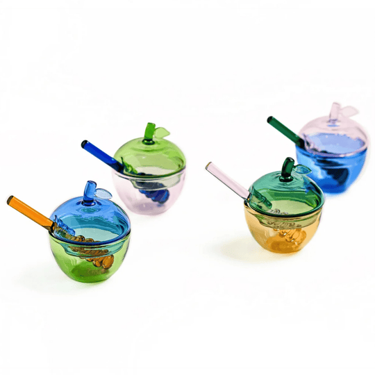 Multicolor Mini Honey Dishes  - Set of 4