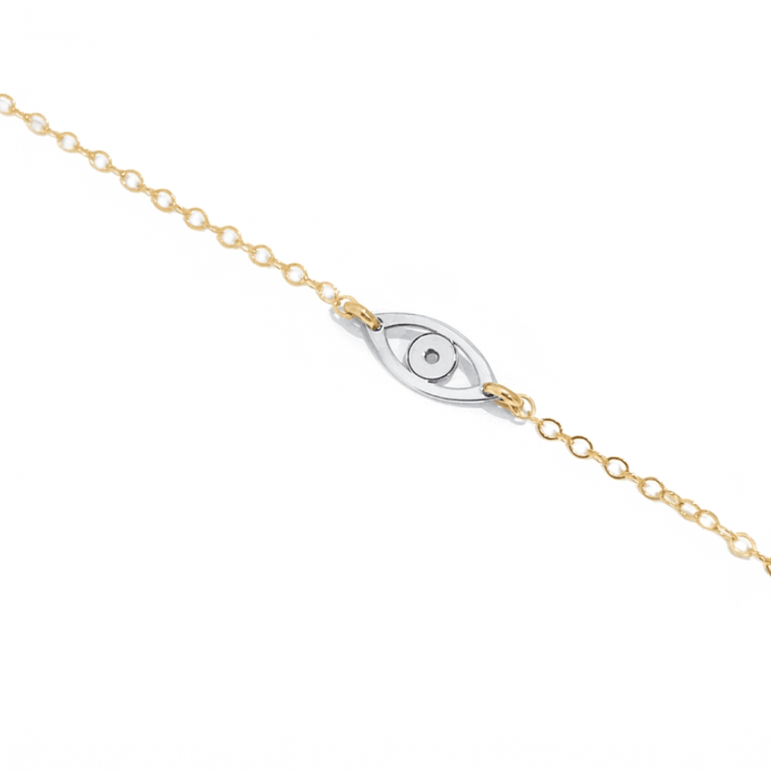 Miriam Merenfeld Jewelry - Mini Charm Necklace by Miriam Merenfeld - (Sterling Silver, Two - Tone or Gold - Vemeil) - ModernTribe