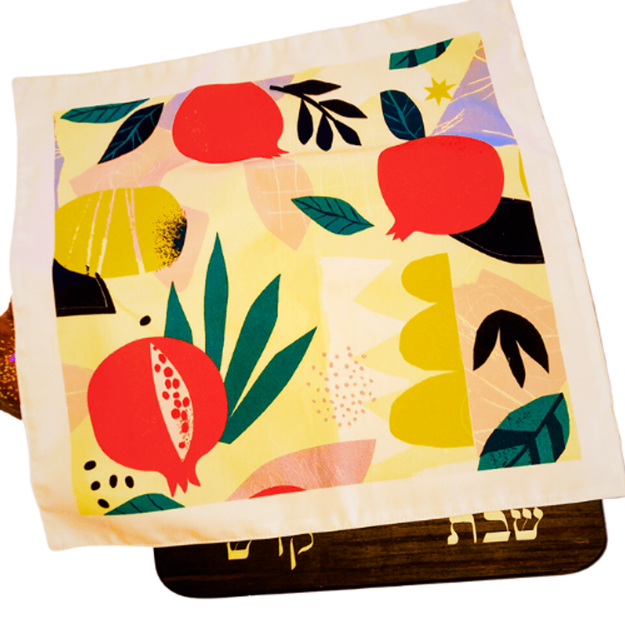Barbara Shaw - Whimsical Pomegranates Challah Cover - ModernTribe