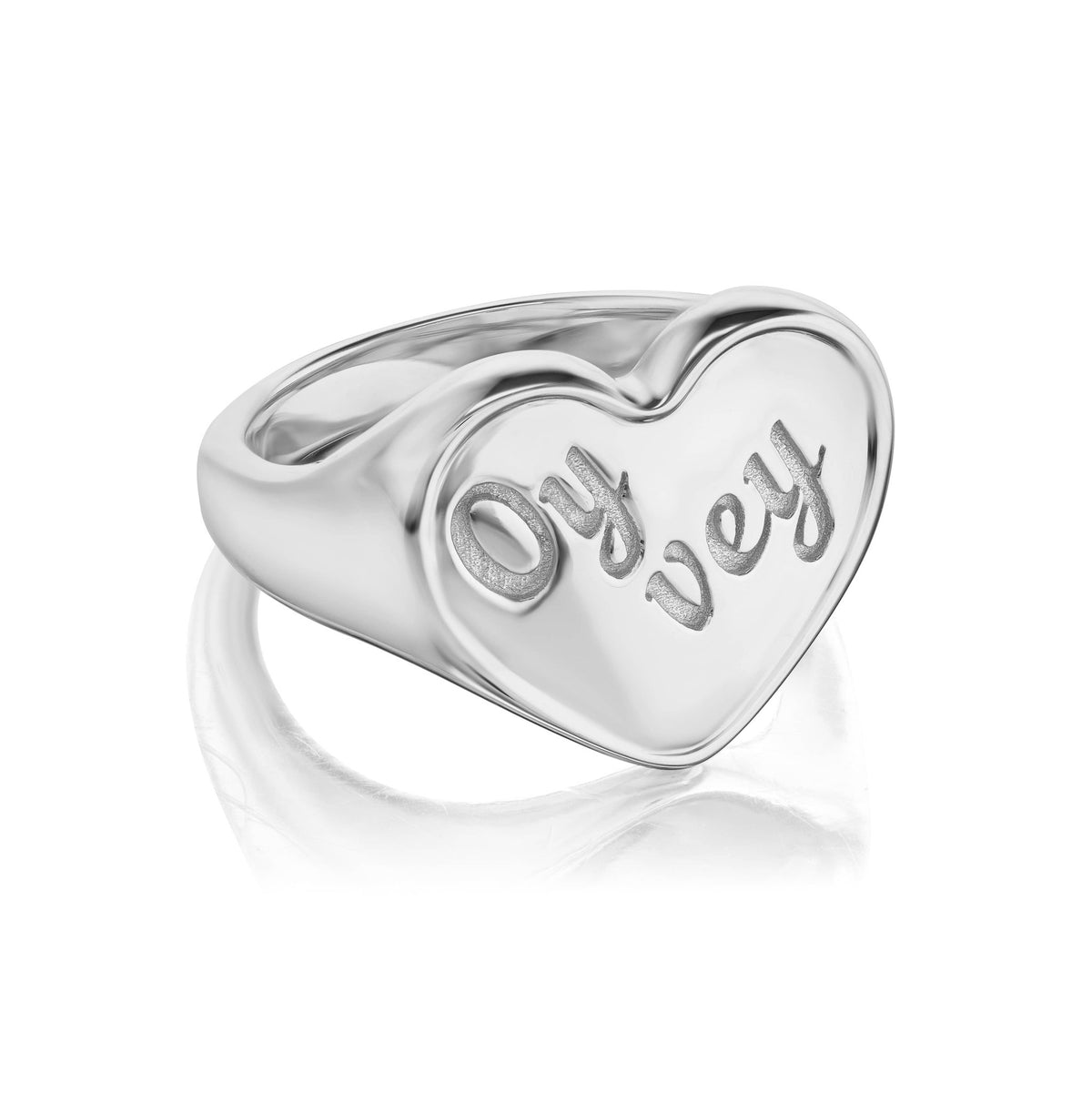 Oy Vey Heart Ring by Mad Fine - Sterling Silver
