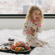 Midrash Manicures Pajamas Pickle Bagel Two Piece Pajamas Set, Kids Unisex Sizes 2T - 8