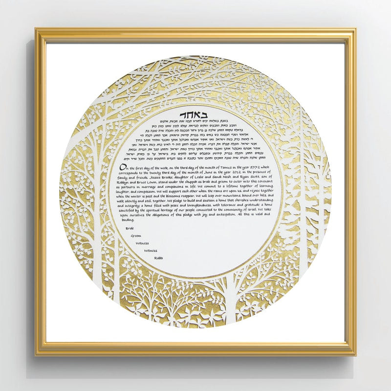 Melanie Dankowicz - Forest Ketubah by Melanie Dankowicz - (Choice of Colors) - ModernTribe