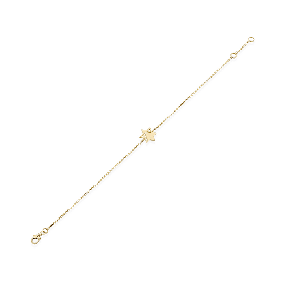 HOTCROWN - Heroism Star of David Bracelet - 14k Yellow, Rose or White Gold - ModernTribe