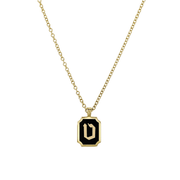 HOTCROWN - Personalized Enamel Letter Necklace - 14k Yellow Gold - ModernTribe