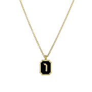 HOTCROWN - Personalized Enamel Letter Necklace - 14k Yellow Gold - ModernTribe