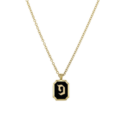 HOTCROWN - Personalized Enamel Letter Necklace - 14k Yellow Gold - ModernTribe