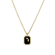 HOTCROWN - Personalized Enamel Letter Necklace - 14k Yellow Gold - ModernTribe