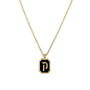 HOTCROWN - Personalized Enamel Letter Necklace - 14k Yellow Gold - ModernTribe