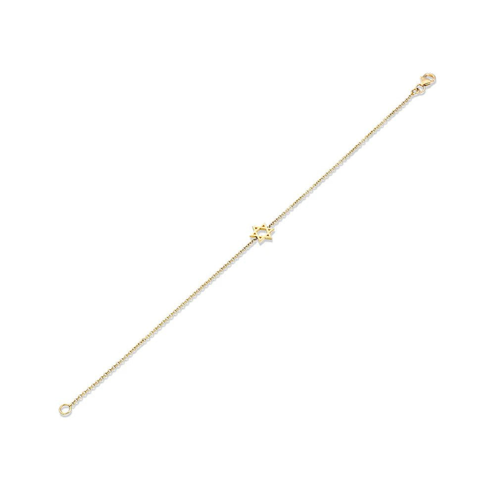 HOTCROWN - Classic Star of David Bracelet - 14k Yellow, Rose or White Gold - ModernTribe