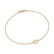 HOTCROWN - Classic Star of David Bracelet - 14k Yellow, Rose or White Gold - ModernTribe