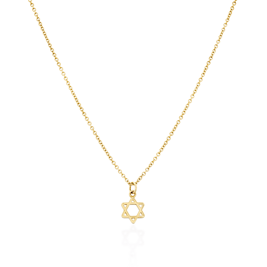 Nova Star of David Gold Necklace - 14k Yellow, Rose or White Gold
