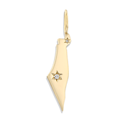 HOTCROWN - Israel Necklace with Star of David Diamonds - 14k Yellow, Rose or White Gold - ModernTribe