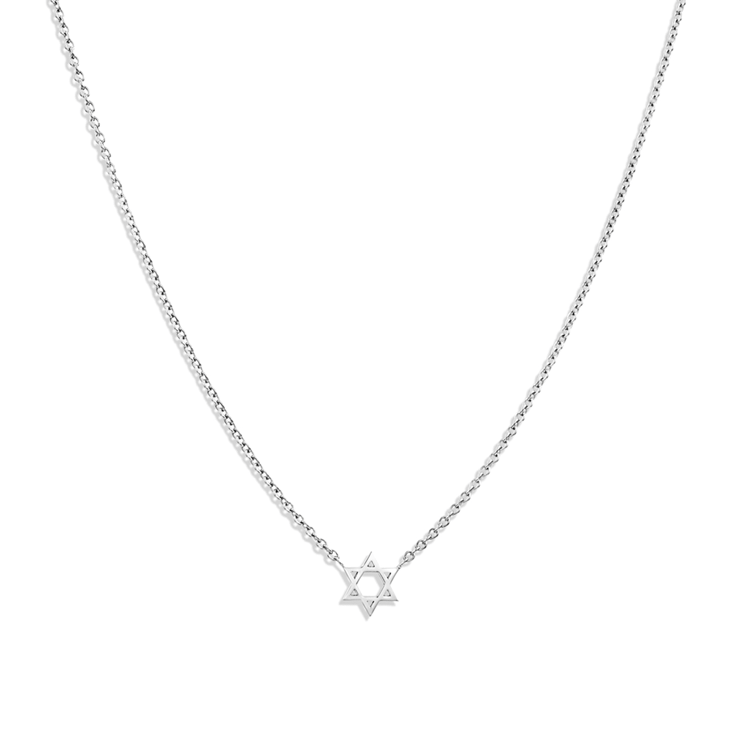 HOTCROWN - Classic Star of David Necklace - 14k Yellow, White or Rose Gold - ModernTribe