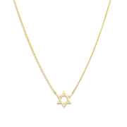 HOTCROWN - Classic Star of David Necklace - 14k Yellow, White or Rose Gold - ModernTribe