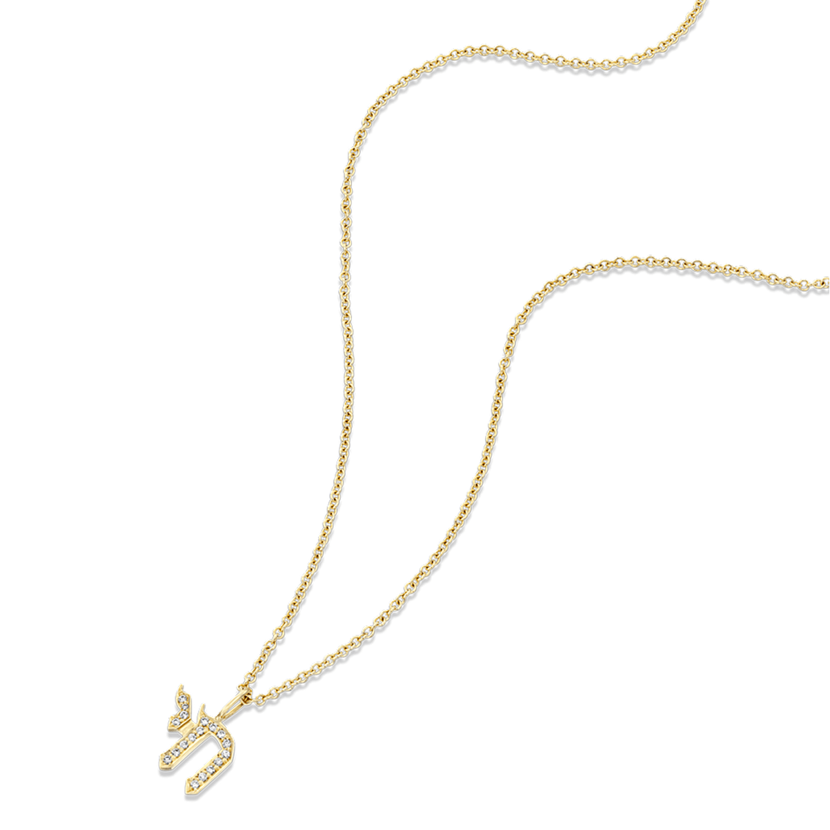 HOTCROWN - Gothic Chai Diamond Necklace - 14k Yellow, Rose or White Gold - ModernTribe