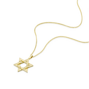 HOTCROWN - Eliahu Star of David Necklace - 14k Yellow, Rose or White Gold - ModernTribe