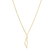 HOTCROWN - Israel Frame Necklace - 14k Yellow, Rose or White Gold - ModernTribe