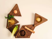 Interplay Designs - Freestyle Walnut and Brass Seder Plate - ModernTribe