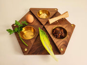Interplay Designs - Freestyle Walnut and Brass Seder Plate - ModernTribe