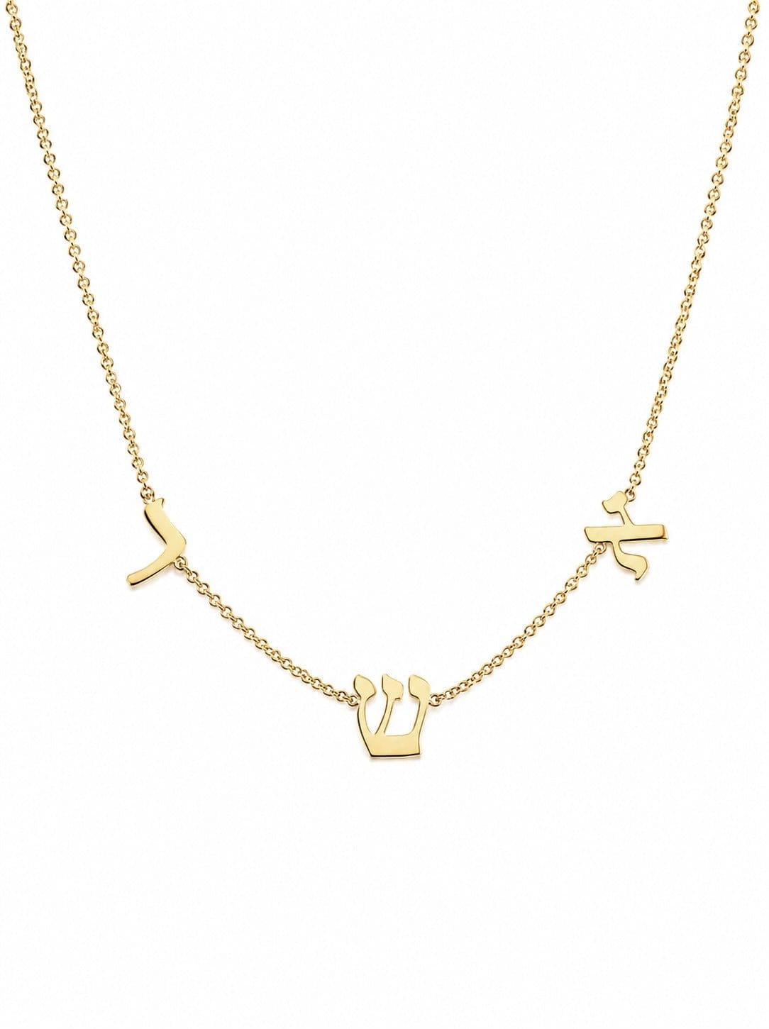 Miriam Merenfeld Jewelry - Taly Hebrew Initial Necklace - (Sterling Silver or Gold - Plated) - ModernTribe