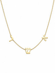 Miriam Merenfeld Jewelry - Taly Hebrew Initial Necklace - (Sterling Silver or Gold - Plated) - ModernTribe