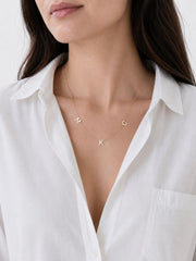 Miriam Merenfeld Jewelry - Taly Hebrew Initial Necklace - (Sterling Silver or Gold - Plated) - ModernTribe
