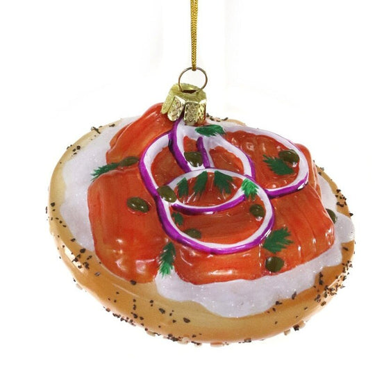 Bagel with Lox Ornament by Cody Foster