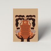 Tchotchke Judaica - Full Cup Ketubah by Tchotchke Judaica (Choice of Black or Tan) - ModernTribe