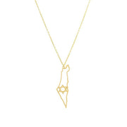 By Adina Eden Necklaces Gold-Plated Cutout Star of David Israel Necklace