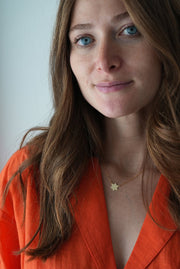 Miriam Merenfeld Jewelry - Golda Star of David Necklace by Miriam Merenfeld - (Sterling Silver, Two - Tone or Gold - Plated) - ModernTribe