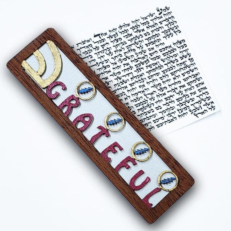 Glenn Grubard Designs - Grateful Mezuzah Case by Glenn Grubard - (Blue or Silver) - ModernTribe