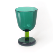 Tchotchke Judaica - Glass Buttercup Kiddush Cup - Emerald/Grass - ModernTribe