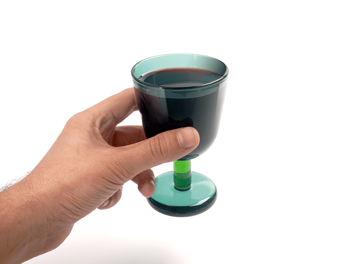 Tchotchke Judaica Kiddush Cup Buttercup Glass