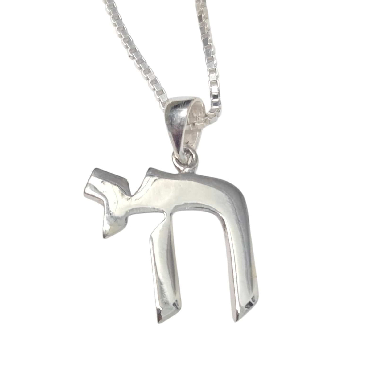 Bareket Jewelry Necklaces No Chain Classic Chai Necklace - Sterling Silver